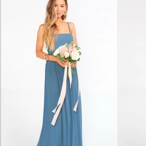 Show Me Your MuMu Blue Maxi Sundress